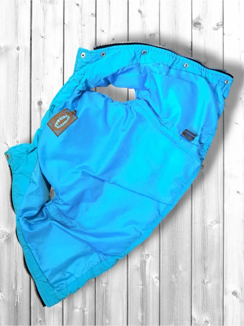 🌹Cowgirl Hardware Kids Teal Puffer Vest